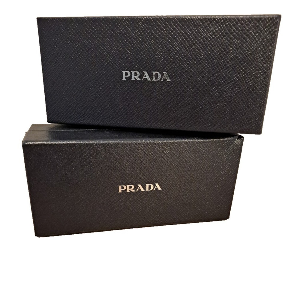 Authentic PRADA empty gift box Lot of  2  6.75" x 3" x 2.5" Sunglasses Organize